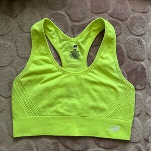 New Balance Bright Yellow Athletic Bra